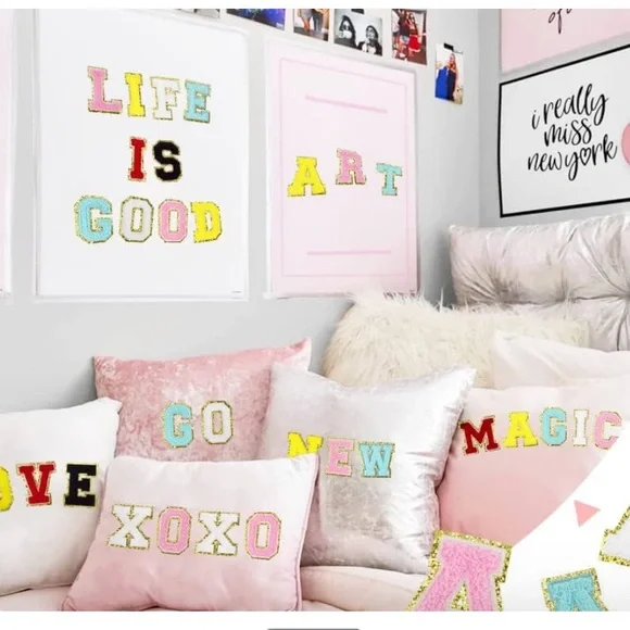 26 Chenille Letter Patches Craft | Full Alphabet Patches Iron On Letters - Picture 6 of 6